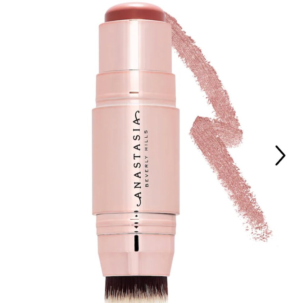 BNIB Anastasia Cream Stick Blush with Brush Applicator Soft Rose